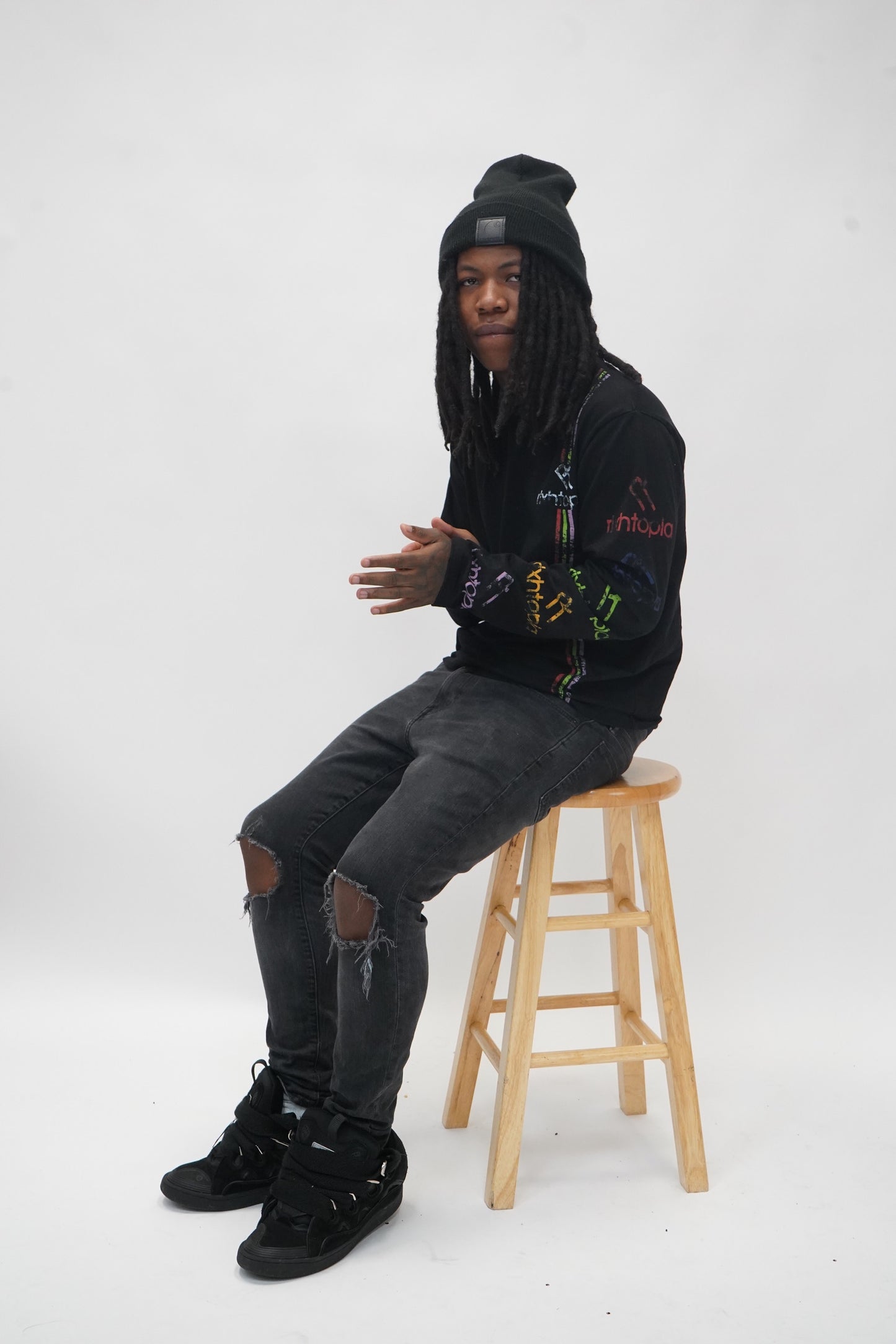 Neon barcode Long sleeve